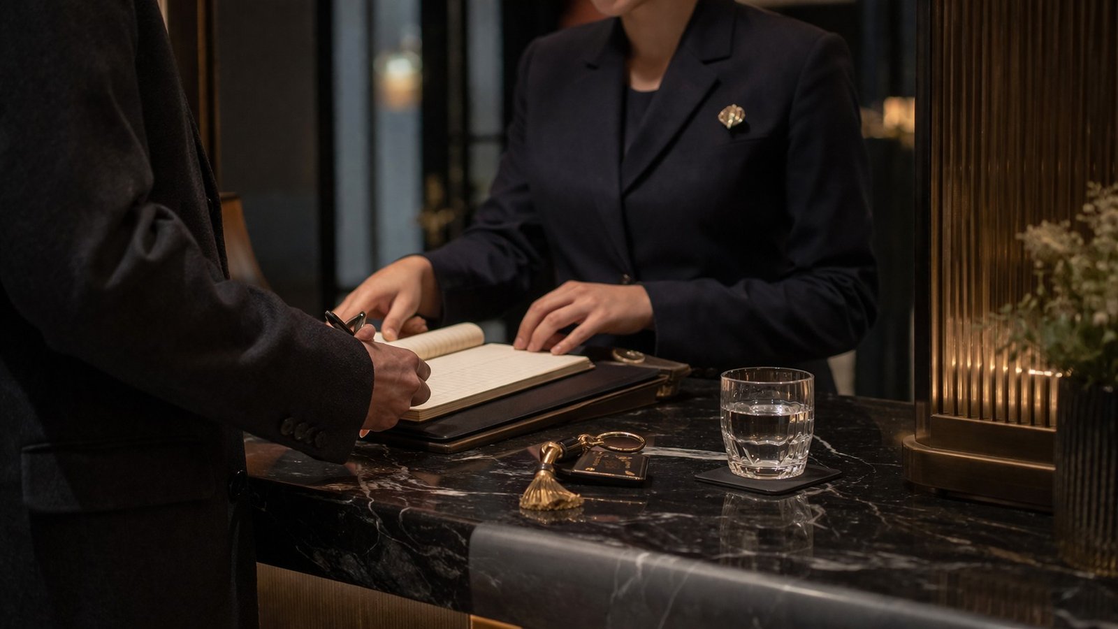 Service haut de gamme observé dans un établissement premium