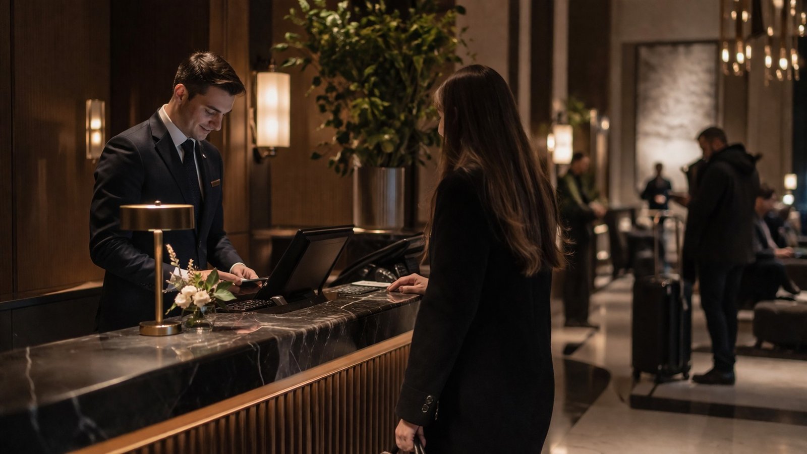 Parcours client dans un hôtel haut de gamme