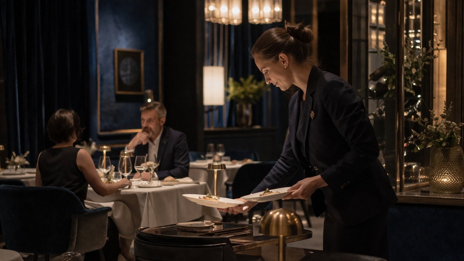 Service en restaurant haut de gamme