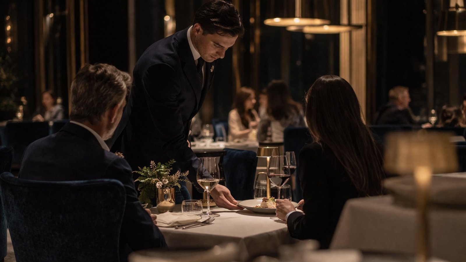 Service observé dans un restaurant haut de gamme